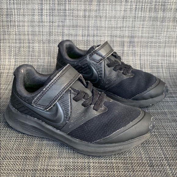 Nike Other - Nike Star Runner 2.0 Triple Black Sneakers GS Shoes Unisex Toddler size 11